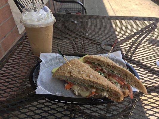 Vestal Veggie Sandwich & Butter Pecan Glacier