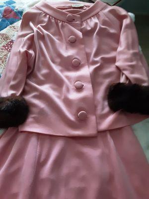 1964 hot pink suit with touch of mink. Best offer.