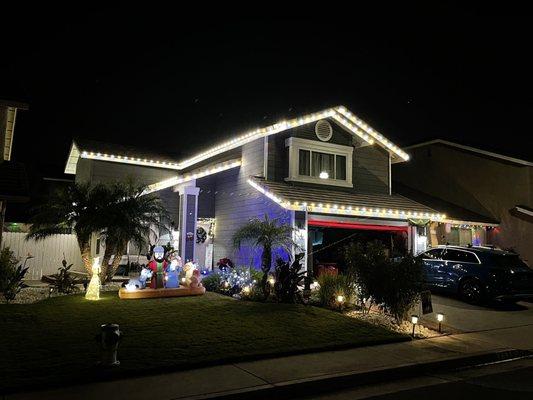 Christmas lights installed on my home!