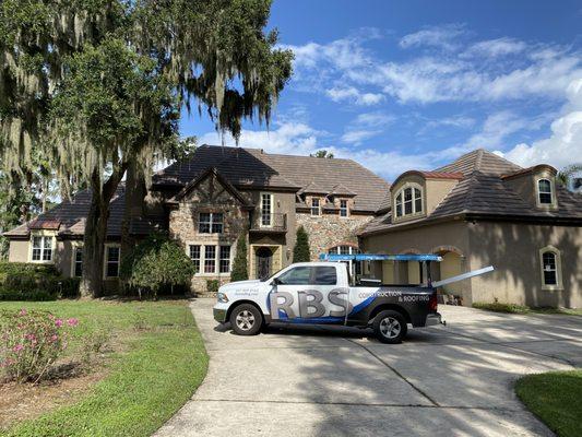 Residential tile roofing