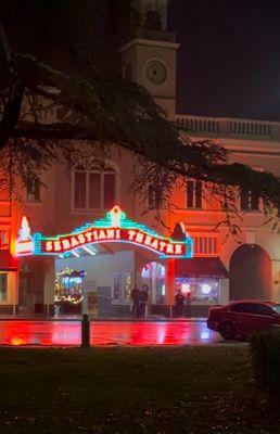 Outside view of the theater.