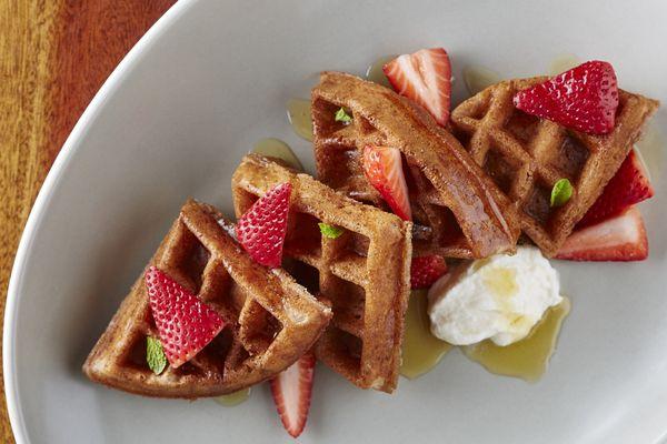 Strawberry Mochi Waffle