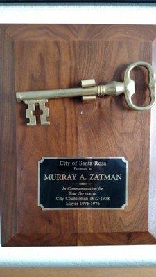 Attorney Murray Zatman was integral in local politics as a City Councilman and former Mayor of Santa Rosa