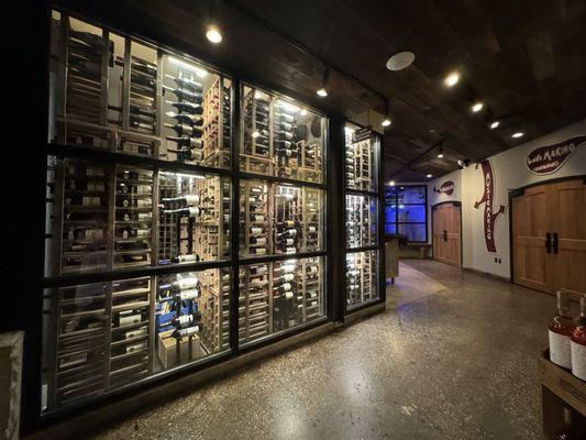 Wine cellar area