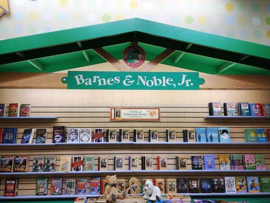 This is the display for Barnes and Noble Jr. at the back of the store.  Photo taken December 28, 2017.