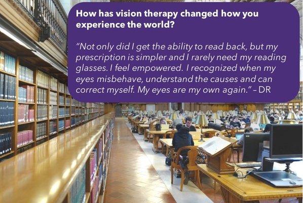 Vision Therapy Success Story!