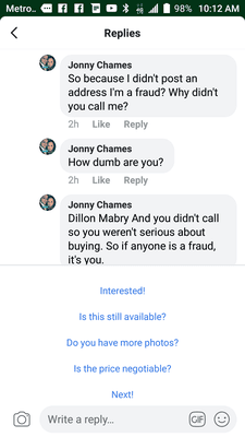 This is the way that their employees talk to people. This brokers name is Jonny Chames.