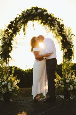 LaVassar Florists created this beautiful Floral Arch