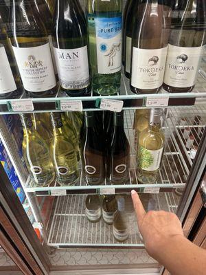 Great selection of cold wine