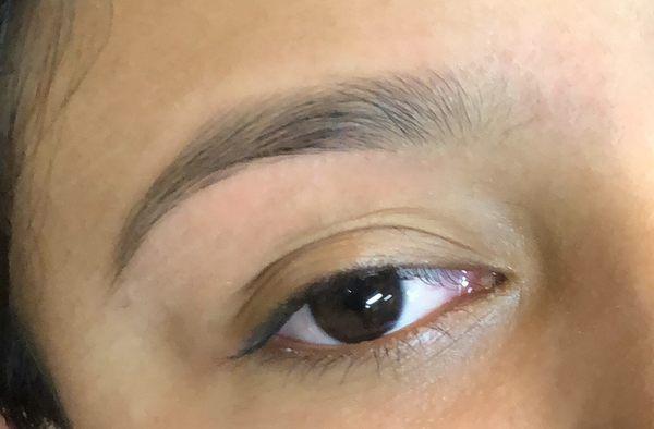 Eyebrow threading