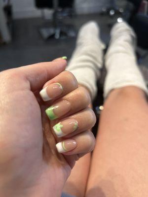 Loved my st pattys day inspired nails