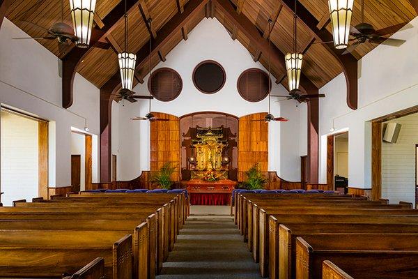 Inside view of Chapel of the Flowers