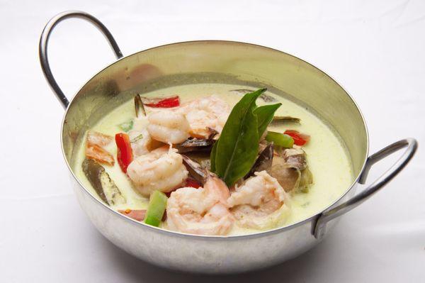 Green curry with Shrimps