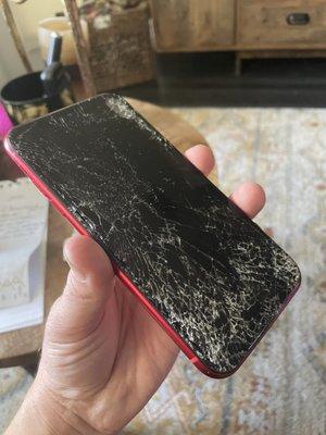 Smashed iPhone