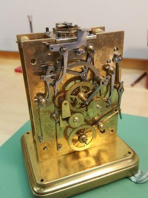 Repeating carriage clock movement