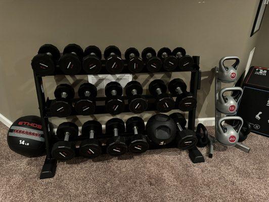 Inspire urethane dumbbells