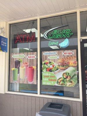 Smoothies, wraps and healthy fast food choices.