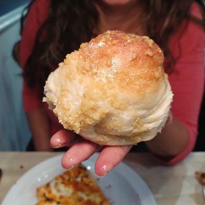 Huge ass garlic knots.  A must get.