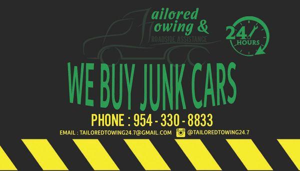 WE BUY JUNK CARS