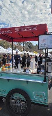 This is the best coffee in Brentwood definitely at the Brentwood farmer's market