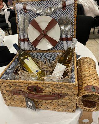 Picnic basket - I had the highest bid.