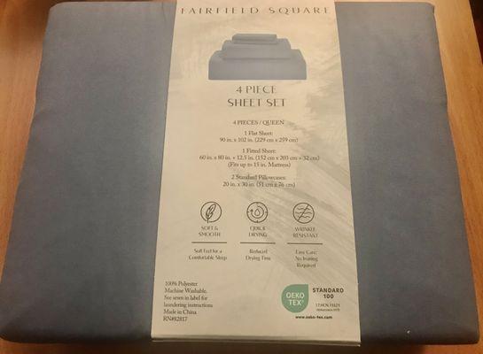 Fairfield Square 4 Piece Sheet Set