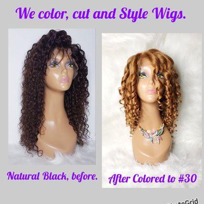 Lacefrontal Wig Before and After.