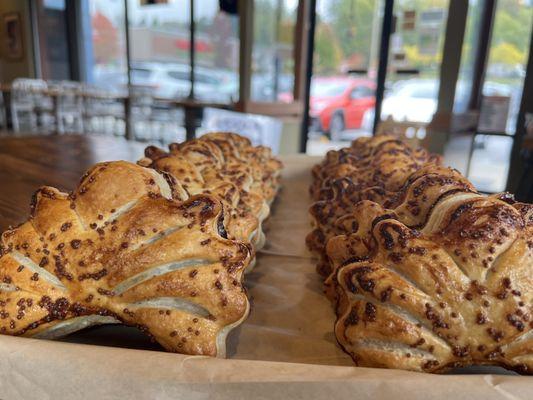 our delicious staff-favorite CHOCOLATE HAZELNUT CROISSANT! made with Italian chocolate