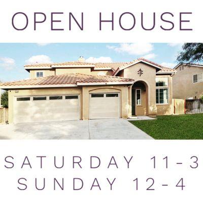 Open house this weekend! 33636 Cyclamen Murrieta