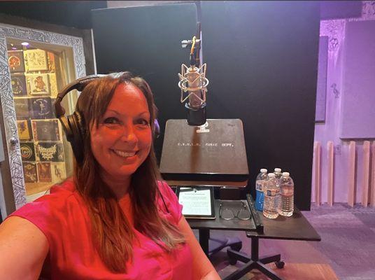 3x Olympic gold medalist, Leah Amico recording her audiobook!