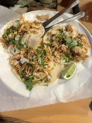 Chicken street tacos