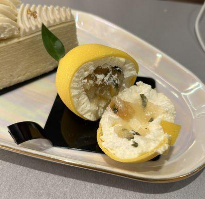 Lemon Shaped Dessert