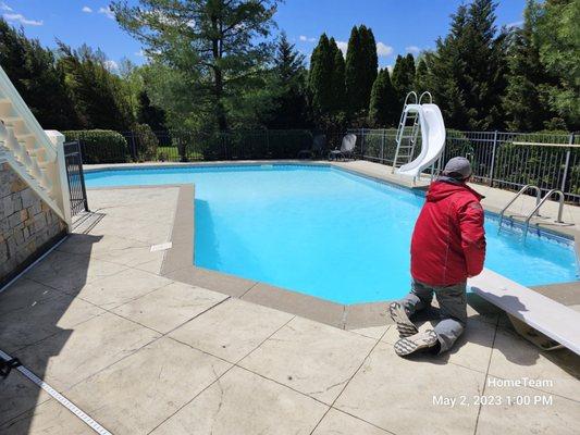 We perform pool inspections.