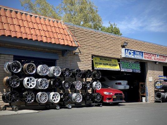 Wheels on display