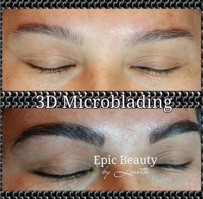 3D HD Microblading! Tattoo strokes that look like real fine hairs.