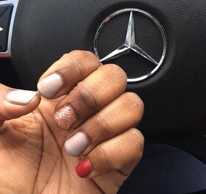 Gel polish manicure ($25)