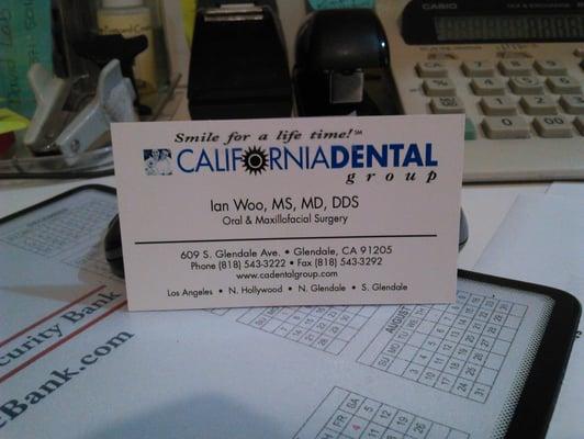 One of cadentalgroup.com specialist. =) exellent oral surgeon.