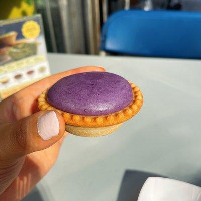 Ube cheese tart: small but enough! Yum!