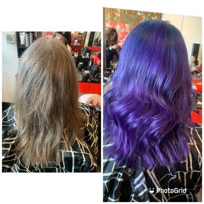 Fashion color balayage