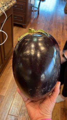 3 lb eggplant (which made nearly half a gallon of baba ghanoush) only cost $2.50