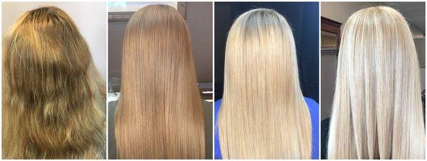 A beautiful transition blonde