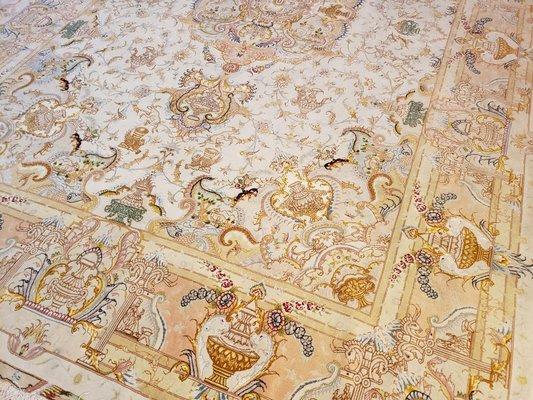 Fine quality Silk &wool Persian Tabriz rug size 8x12