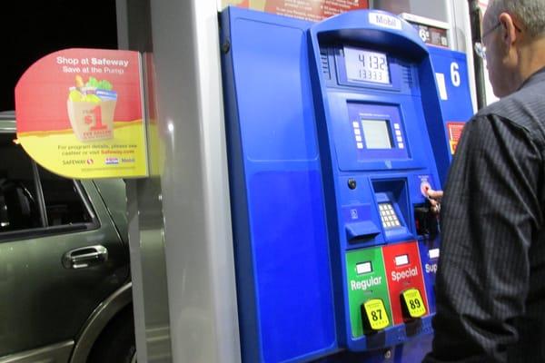 more modern gas pump controls but the Safeway question can throw you a loop!