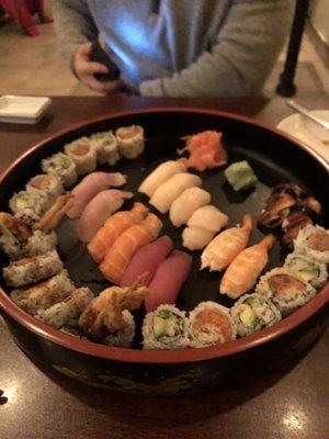 Sushi dinner for 2