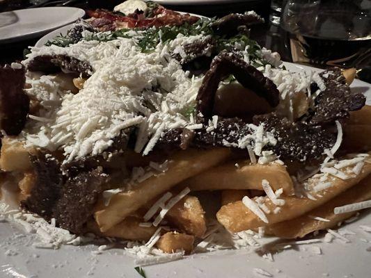 Greek fries with donair meat