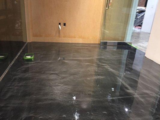 metallic epoxy floor