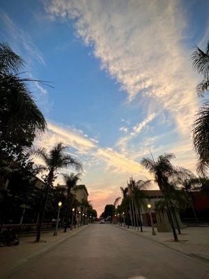 Sunset at the museum