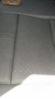 Marks on my back seat AFTER having interior cleaned