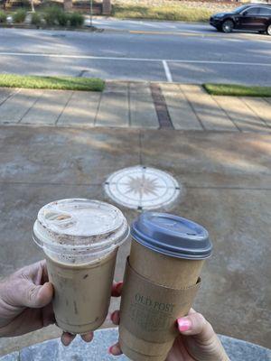 Hot & iced pumpkin pie lattes! Yum!