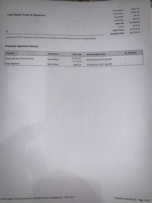 Page 3 of 3 - Final Cost